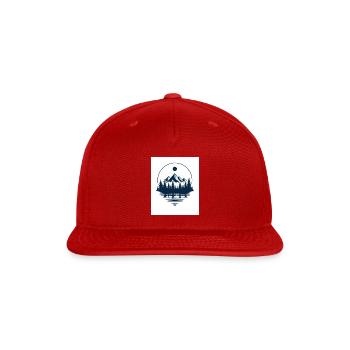 Silent Pines - Snapback Baseball Cap - red - Front