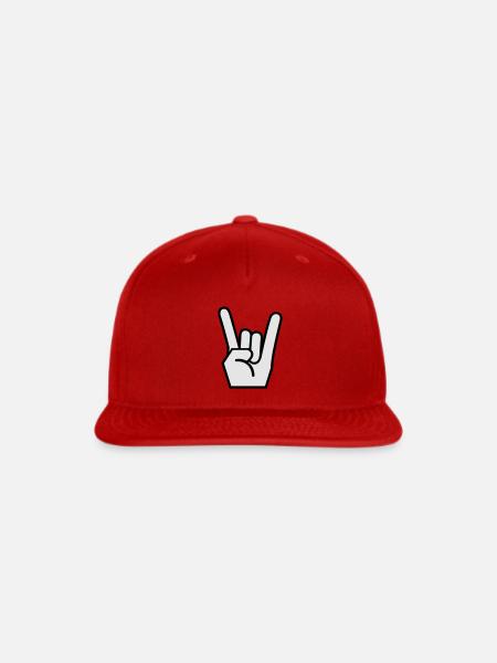 Rock 'n' Roll - Snapback Baseball Cap - red