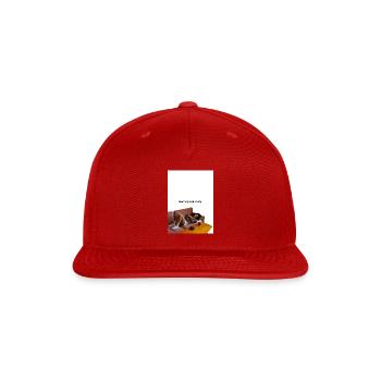 20260811_220723_ - Snapback Baseball Cap - red - Front