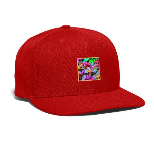 Luminous Leaf Pattern Artistry - Snapback Baseball Cap
