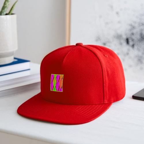 Vivid Neon Leaves Pattern - Snapback Baseball Cap