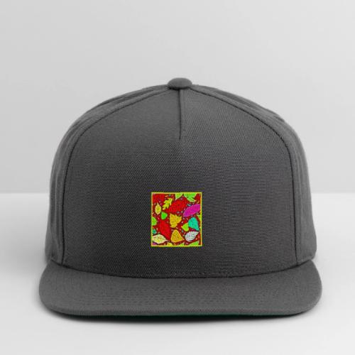 Rainbow Leaves Vibrant Pattern - Snapback Baseball Cap