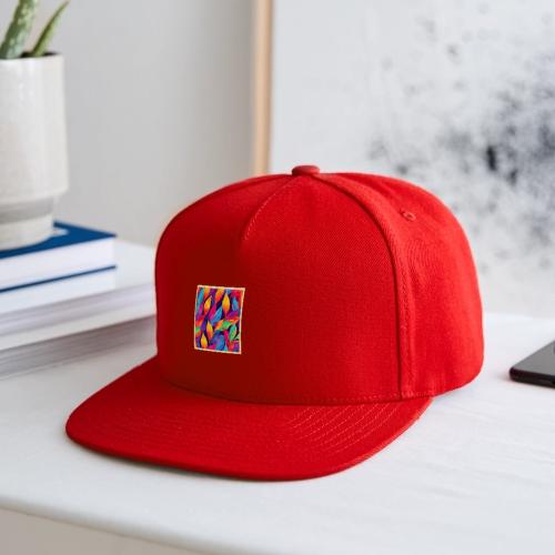 Vibrant Autumn Leaves Abstract Art - Snapback Baseball Cap