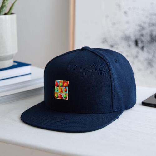 Colorful Apple Grid - Snapback Baseball Cap