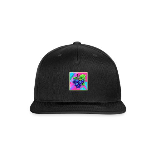 Vibrant Blueberry Artwork - Snapback Baseball Cap