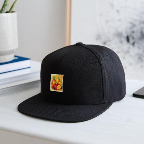 Fresh Bounty: Vibrant Fruit Harvest Art - Snapback Baseball Cap