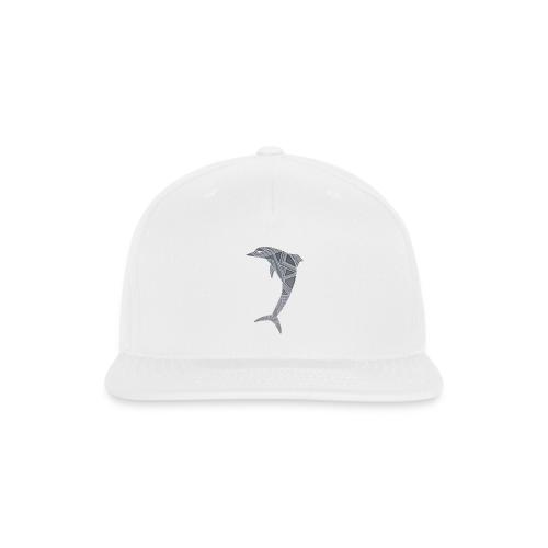 dolphin art deco - Snapback Baseball Cap
