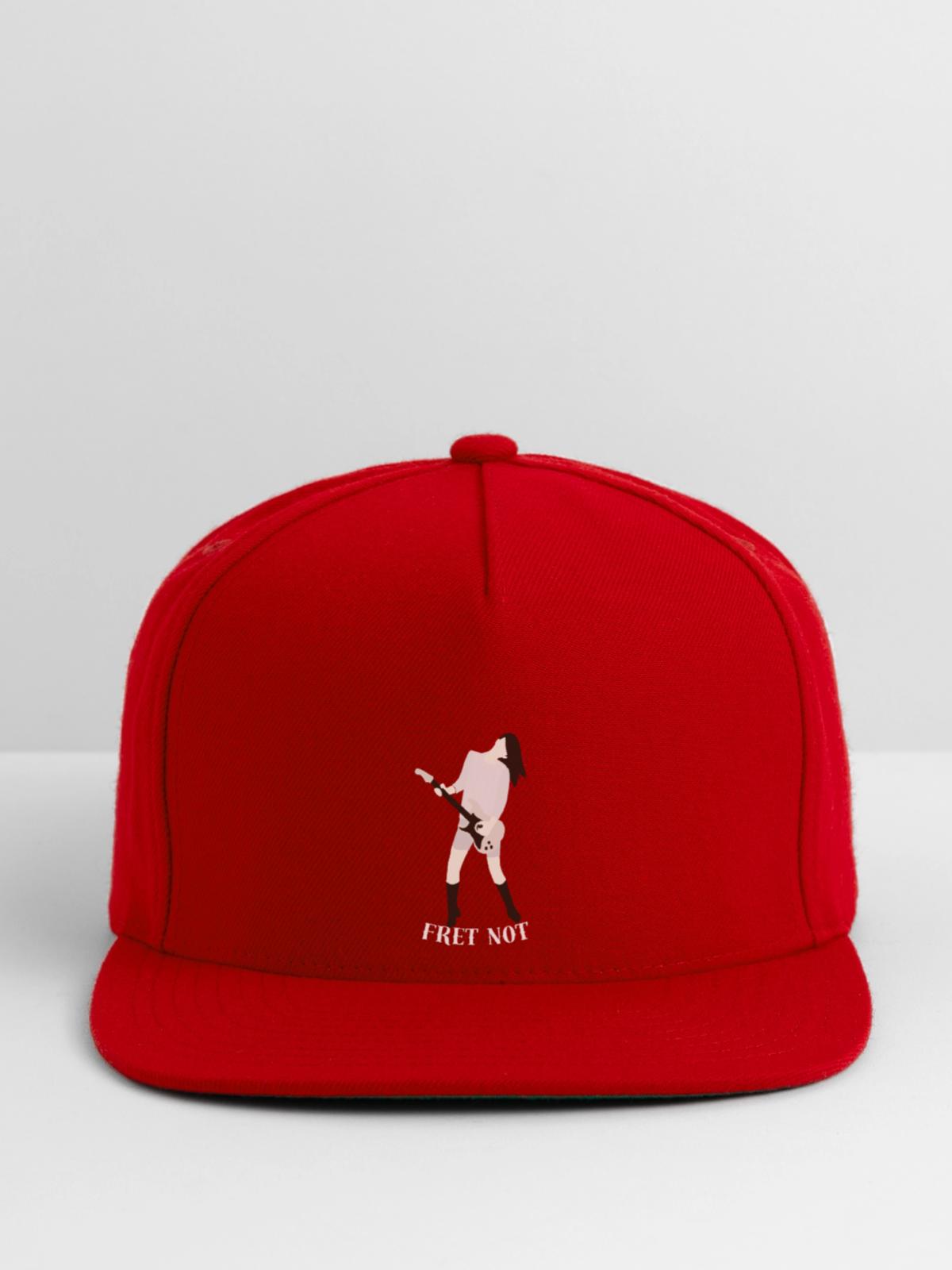 Fret_Not - Snapback Baseball Cap - red - Front