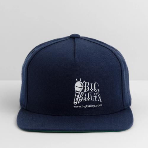 BIG Bailey LOGO and Website White Artwork - Snapback Baseball Cap