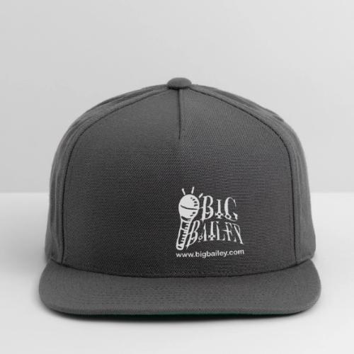 BIG Bailey LOGO and Website White Artwork - Snapback Baseball Cap