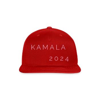 Kamala 2024 - Snapback Baseball Cap - red - Front