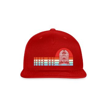 Jukebox Dance Sock Hop - Snapback Baseball Cap - red - Front