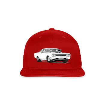 69 Roadrunner - Snapback Baseball Cap - red - Front
