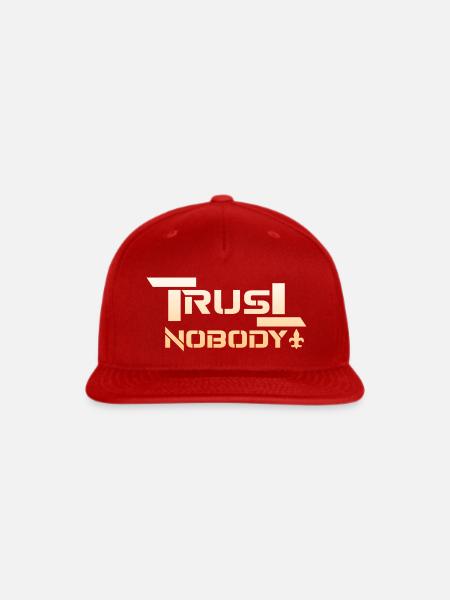 Trust No Body. - Snapback Baseball Cap - red