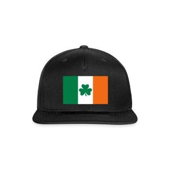 Ireland Shamrock - Snapback Baseball Cap - black - Front