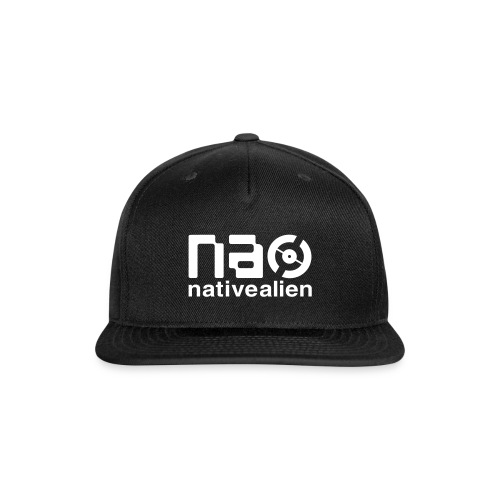 Native Alien Logo Black - Snapback Baseball Cap