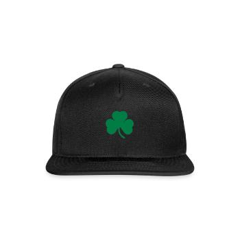 Shamrock - Snapback Baseball Cap - black - Front