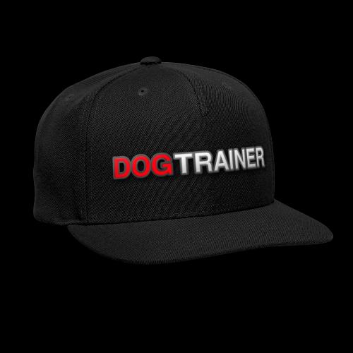 DOG TRAINER: Red and White - Snapback Baseball Cap
