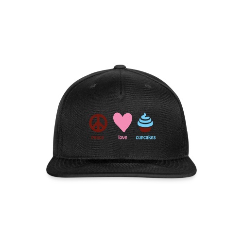 peacelovecupcakes pixel - Snapback Baseball Cap