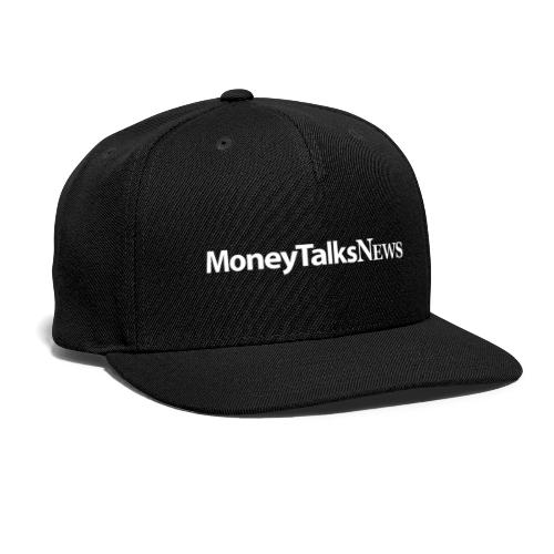 Money Talks News Logo - White - Snapback Baseball Cap