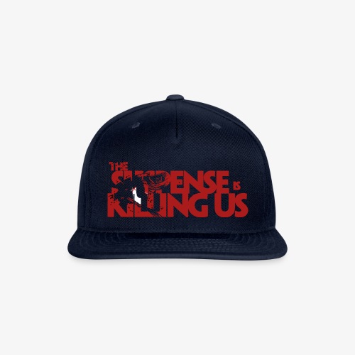 Suspsense Is Killing Us Blood Red Logo - Snapback Baseball Cap