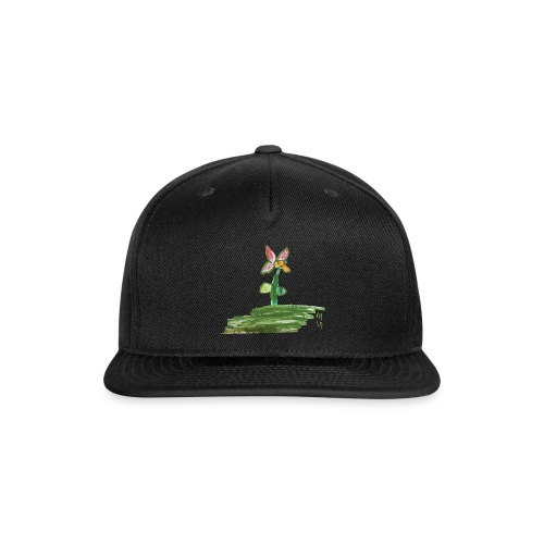 Flower and grass. - Snapback Baseball Cap