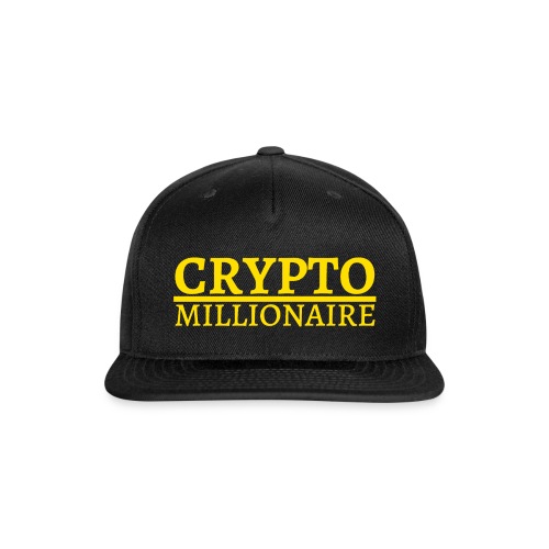 Crypto Millionaire (Yellow Gold Color) - Snapback Baseball Cap