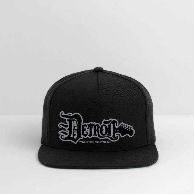 DETROIT GUITAR WTTD BLK SLR REG FONT