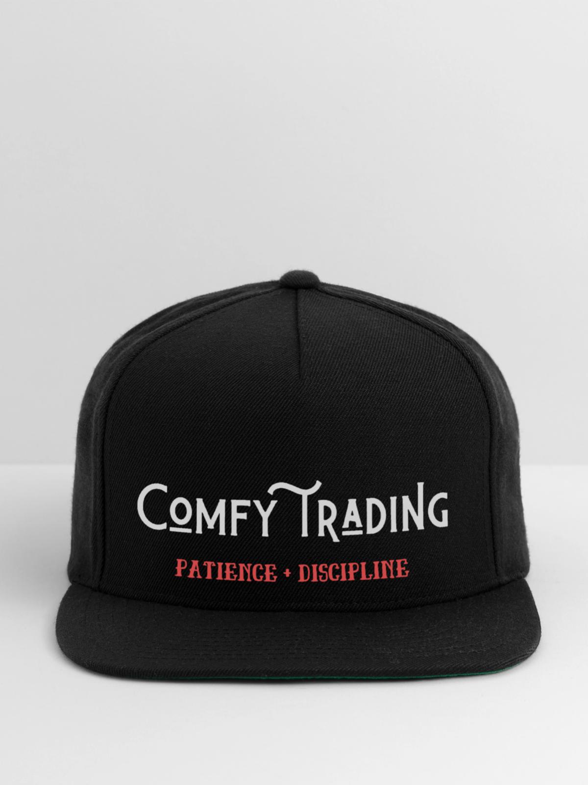 Comfy trading - Snapback Baseball Cap - black - Front