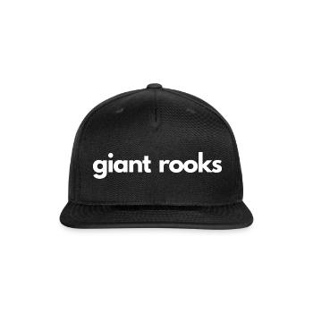 giant rooks - Snapback Baseball Cap - black - Front