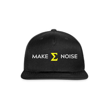 MAKE SUM NOISE - Snapback Baseball Cap - black - Front