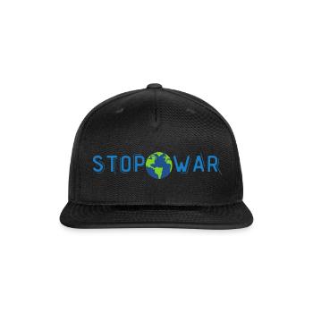 stop war - Snapback Baseball Cap - black - Front
