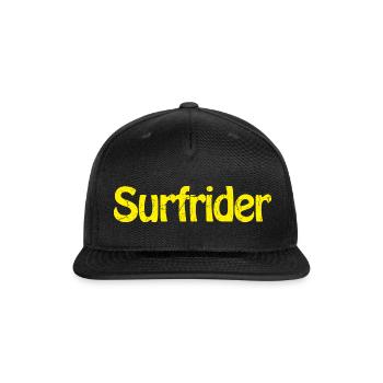 DESIGNSurfrider trending - Snapback Baseball Cap - black - Front