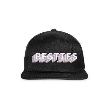 Besties - Snapback Baseball Cap - black - Front