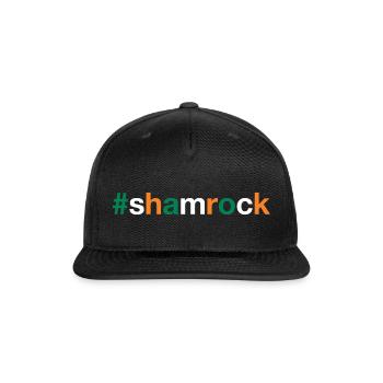 SHAMROCK Irish Flag - Snapback Baseball Cap - black - Front