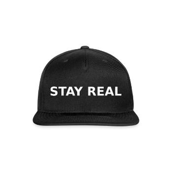 Design image not provided - Snapback Baseball Cap - black - Front