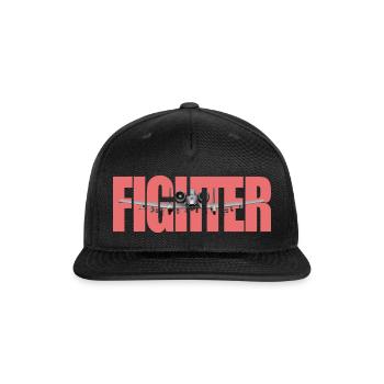 Fighter A-10 Thunderbolt II - Snapback Baseball Cap - black - Front