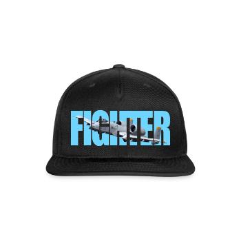 Fighter A-10 Thunderbolt II - Snapback Baseball Cap - black - Front