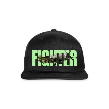 Fighter P-47 Thunderbolt - Snapback Baseball Cap - black - Front