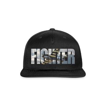 Fighter P-47 Thunderbolt - Snapback Baseball Cap - black - Front