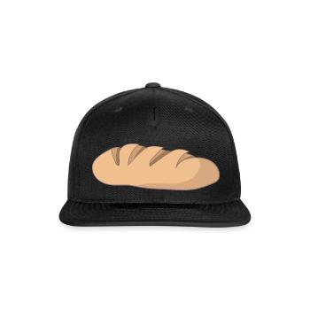 bread - Snapback Baseball Cap - black - Front