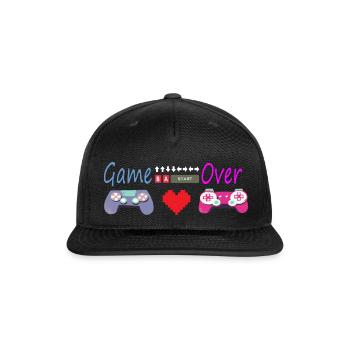 Game over Beautiful - Snapback Baseball Cap - black - Front