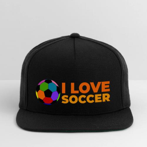 I Love Soccer - Snapback Baseball Cap