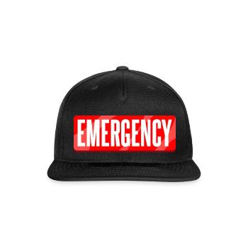 Emergency nature - Snapback Baseball Cap - black - Front