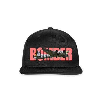Bomber B-17 Flying Fortress - Snapback Baseball Cap - black - Front