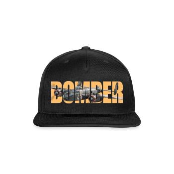 Bomber B-25 Mitchell - Snapback Baseball Cap - black - Front