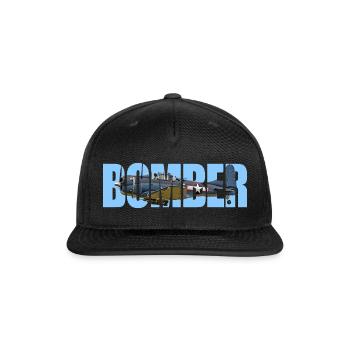 Bomber SBD Dauntless - Snapback Baseball Cap - black - Front