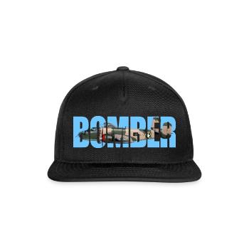 Bomber B-25 Mitchell - Snapback Baseball Cap - black - Front