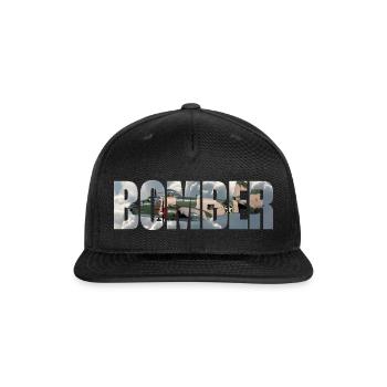 Bomber B-25 Mitchell - Snapback Baseball Cap - black - Front