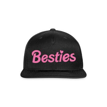 Besties - Snapback Baseball Cap - black - Front